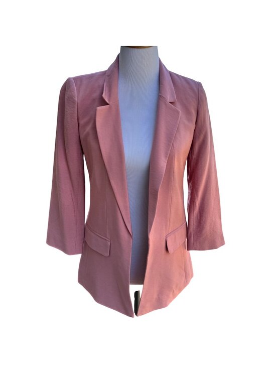 LOFT Jackets & Blazers - Loft Womens Peach Blazer Size M Lightweight Rayon/Nylon Blend Career New